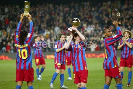 los galacticos  de la  historia de  barcelona ; se dan miedo